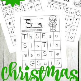 Free Christmas Alphabet Hunt Pages for Preschoolers