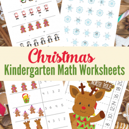 Free Christmas Themed Kindergarten Math Worksheets