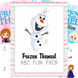 Free Frozen Themed Alphabet & Math Printables (40+ Pages!)