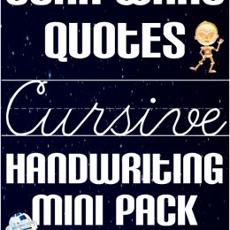 Free Star Wars Cursive Copywork