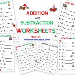 Free Christmas Math Worksheets