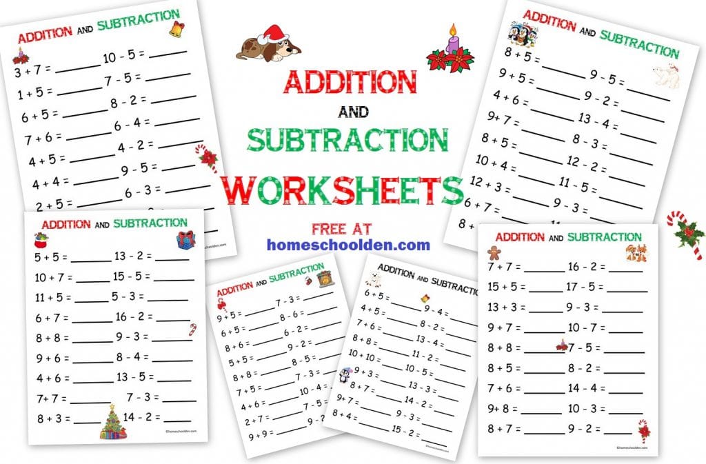 Free Christmas Math Worksheets