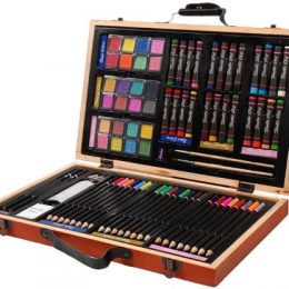 80 Piece Deluxe Art Set w/ Wooden Box Only $12.69!