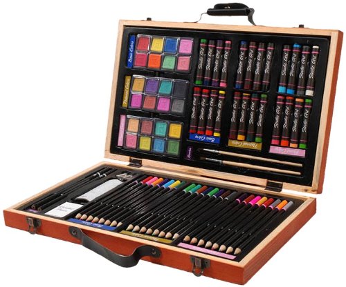 80 Piece Deluxe Art Set w/ Wooden Box Only $12.69!