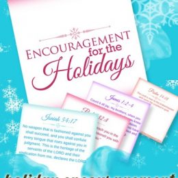 Free Holiday Encouragement Scripture Cards