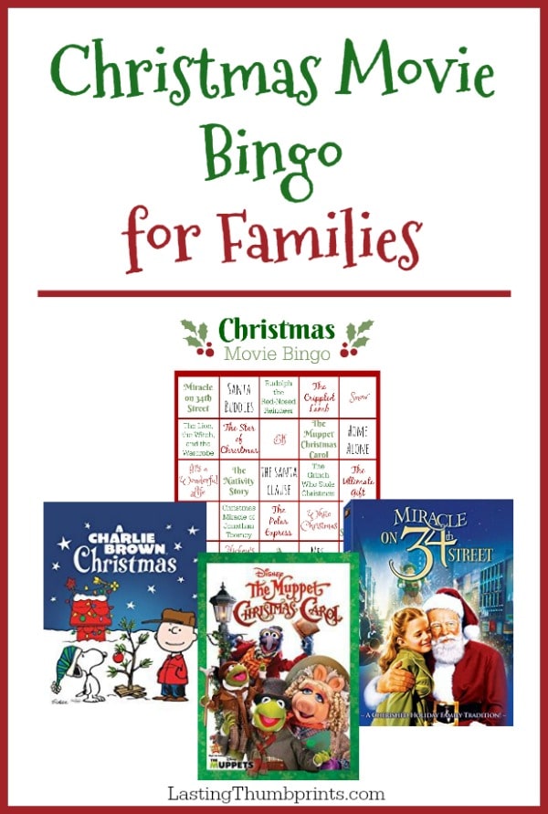 Free Christmas Movie Bingo Printable