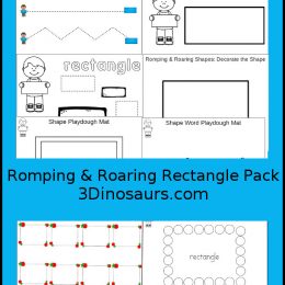 Free Romping & Roaring Rectangle Pack