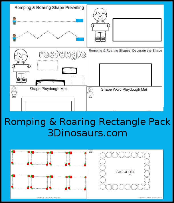 Free Romping & Roaring Rectangle Pack