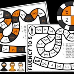 Free Addition & Subtraction Board Game