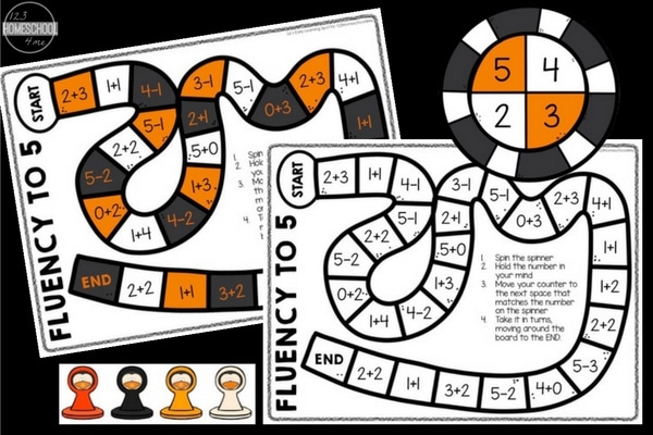 Free Addition & Subtraction Board Game