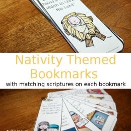 Free Nativity Themed Bookmarks with Scriptures