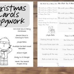 Free Christmas Carols Copywork