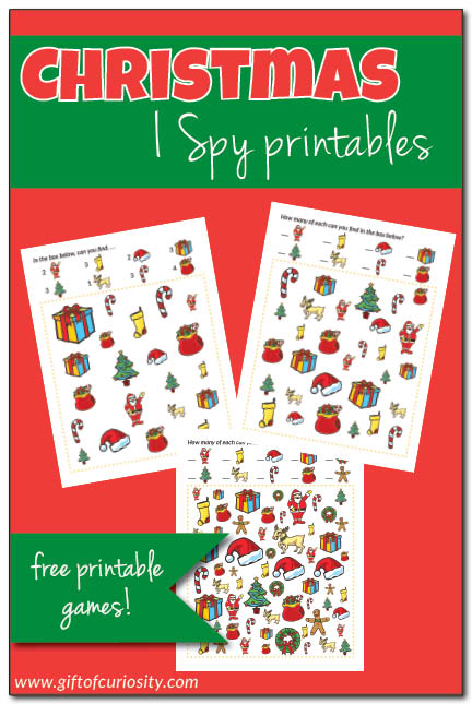 Free Christmas I Spy Printables