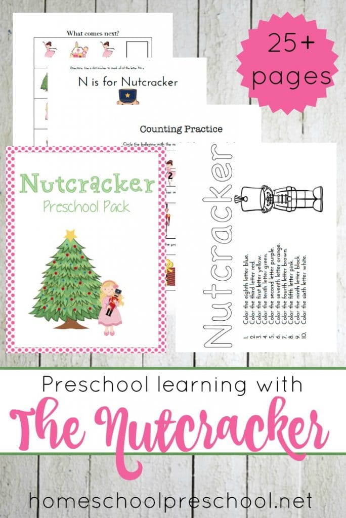 Free Nutcracker Preschool Printable Pack (25+ Pages!)