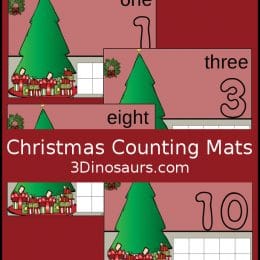 Free Christmas Counting Mats