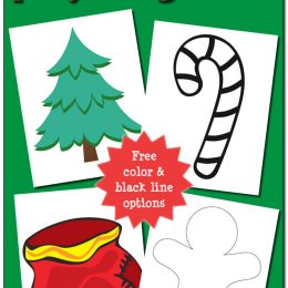 Free Christmas Play Dough Mats
