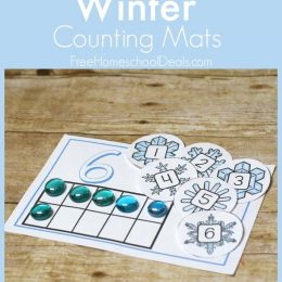 FREE WINTER COUNTING MATS (Instant Download)