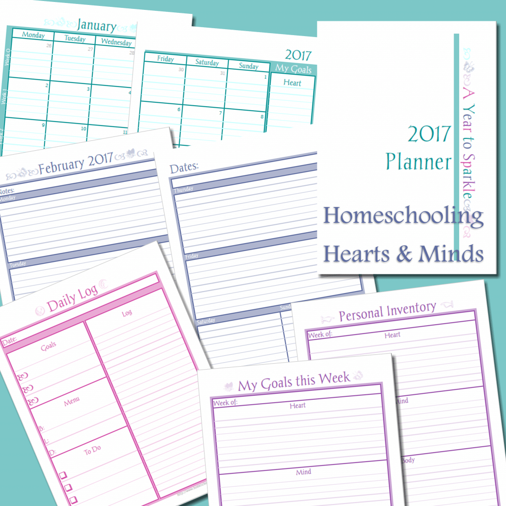 Free A Year to Sparkle Planner for Moms