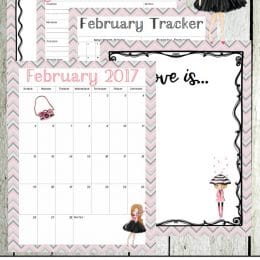 Free February 2017 Planner & Journal Pages for Teens