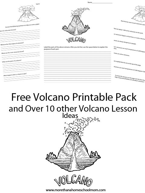 Free Volcano Printable Pack & Unit Study Resources