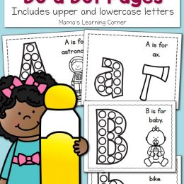 Free Alphabet Do A Dot Pages (Lower & Uppercase)
