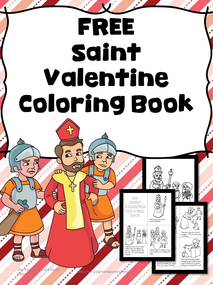 Free Saint Valentine Coloring Book