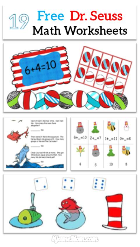 Free Dr. Seuss Math Worksheets