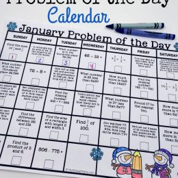 Free January Problem of the Day Calendar