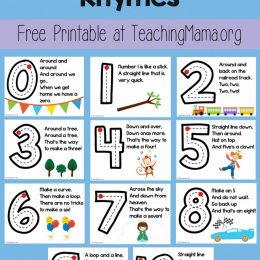 Free Number Formation Rhyme Printable