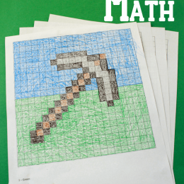 Free Minecraft Hidden Picture Math Printables