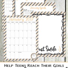 Free January Teen Planner & Journal