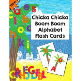 Free Chicka Chicka Boom Boom Alphabet Flash Cards