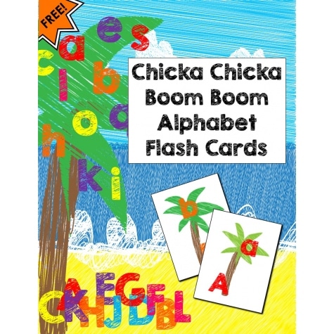 Free Chicka Chicka Boom Boom Alphabet Flash Cards