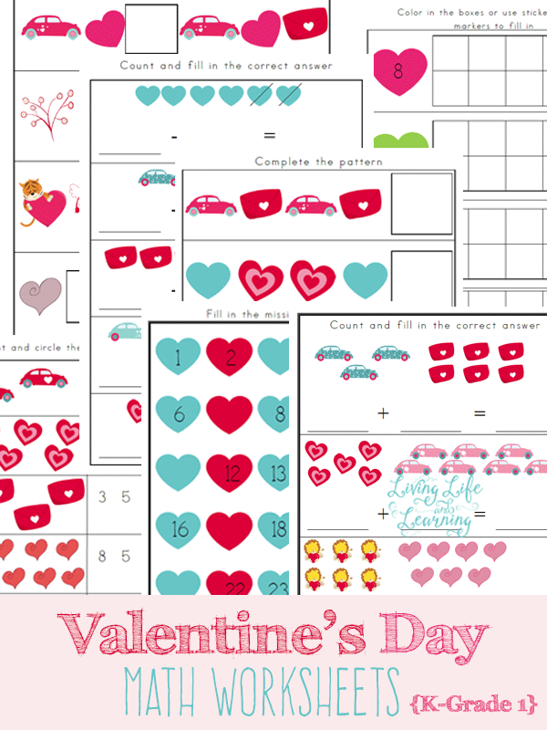 Free Valentine's Day Math Worksheets