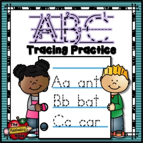 Free ABC Tracing Practice Worksheets