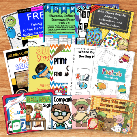 BIG Freebie Learning Pack for PreK-2 Graders