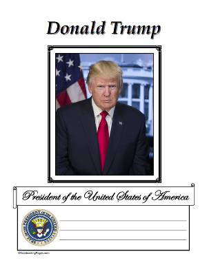  Free President Donald Trump Notebooking Pages