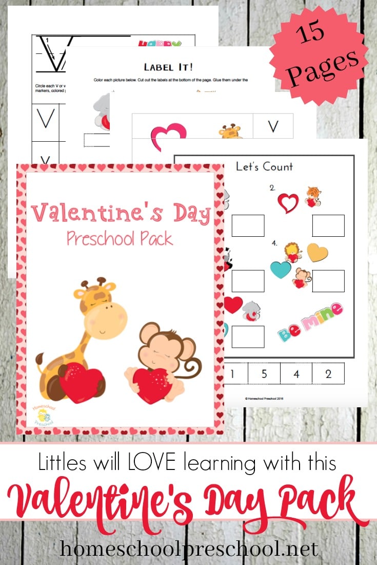 Free Valentines Day Preschool Printable Pack