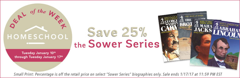 25% Off Sower Series Books