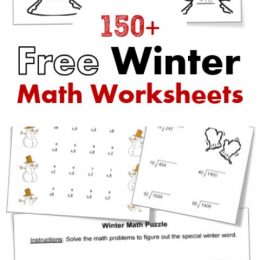 Free Winter Math Worksheets