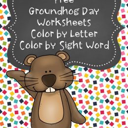 Free Groundhog's Day Coloring Worksheets