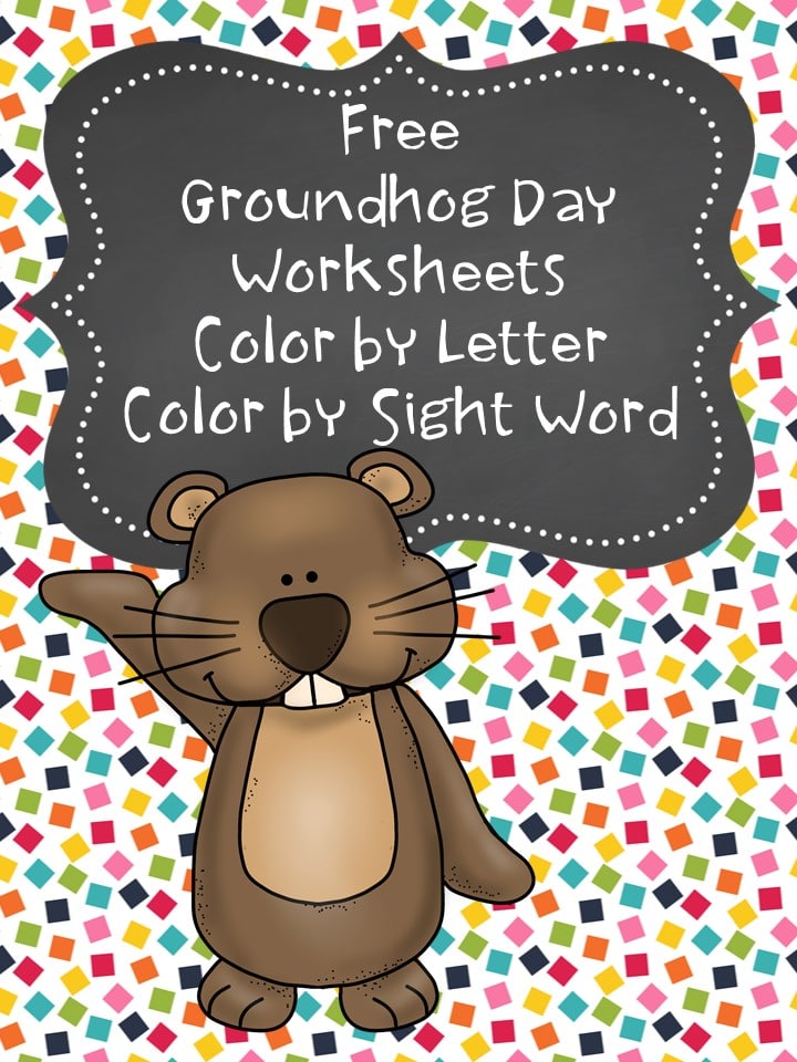 Free Groundhog's Day Coloring Worksheets