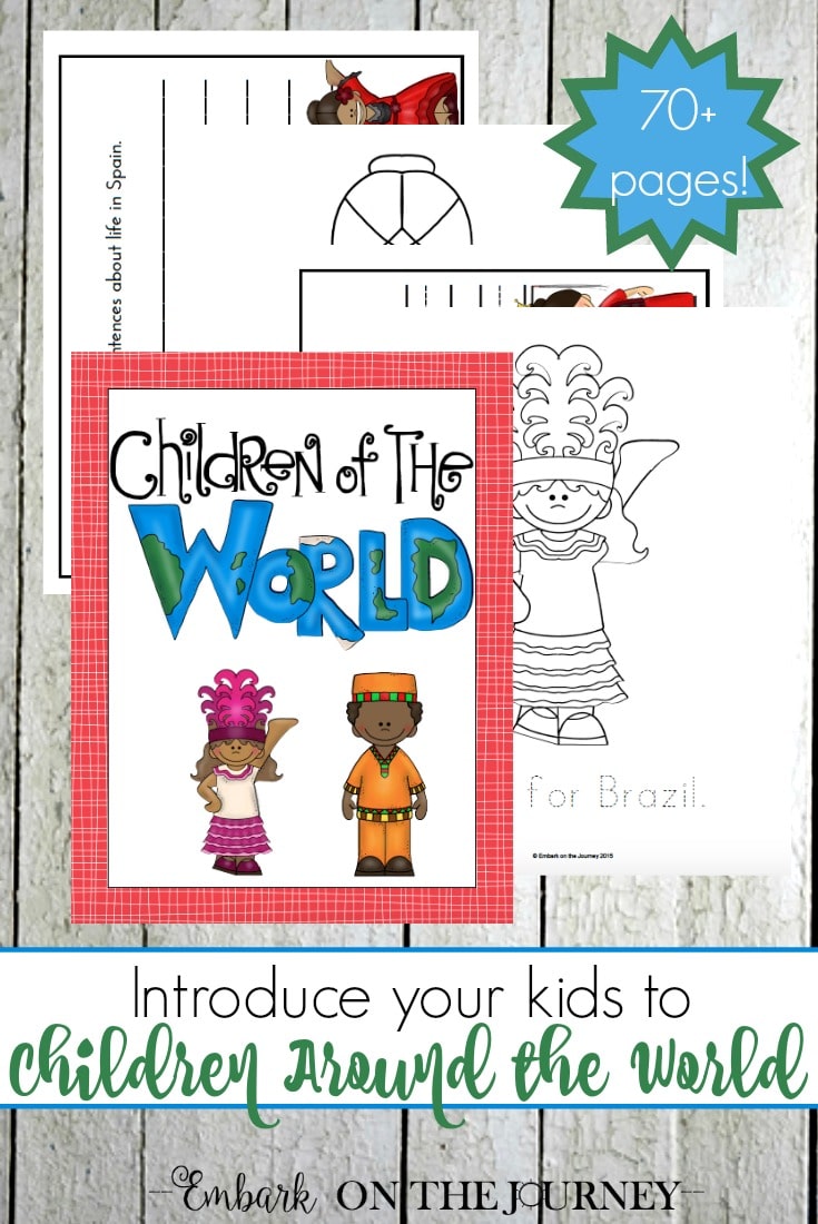 Free Children Around the World Writing Pack