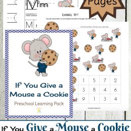 Free If You Give a Mouse a Cookie Preschool Pack