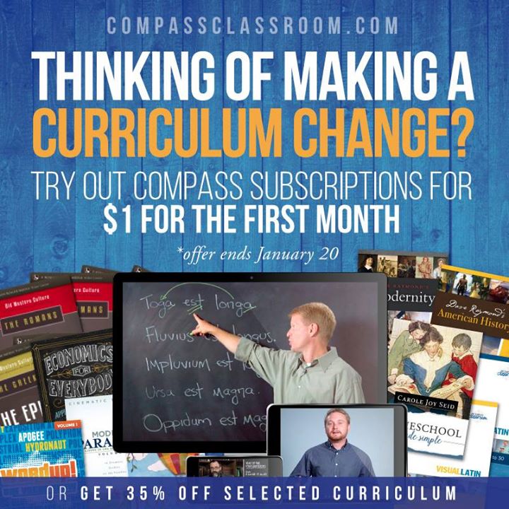 35% Off Compass Classroom Curriculum + Digital Subscription Only $1 First Month!