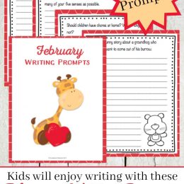 Free February Writing Prompts Printables