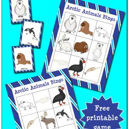 Free Arctic Animals BINGO Game