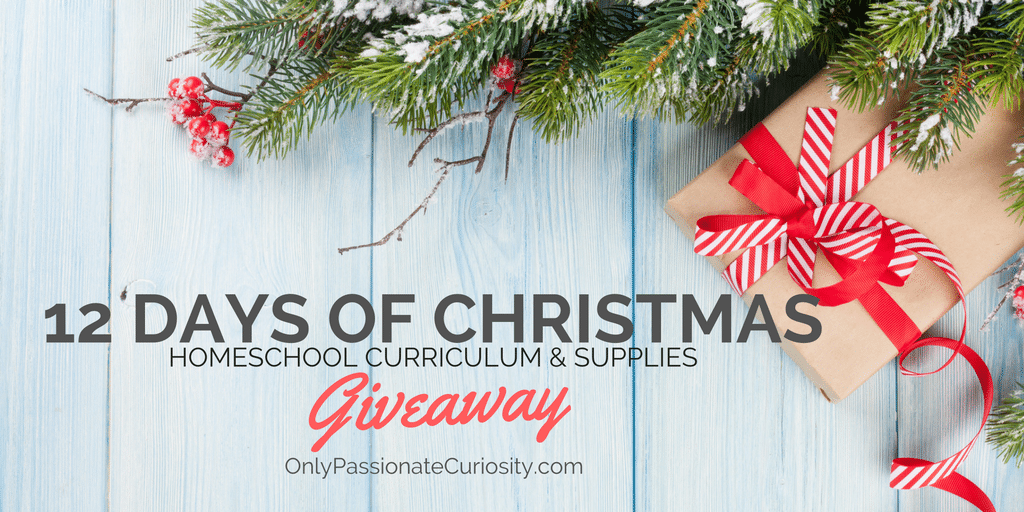 12 Days of Christmas Homeschool Giveaway - Curriculum & Supplies!