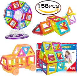 158 Piece Magnetic Building Tile Set Only $49.99!