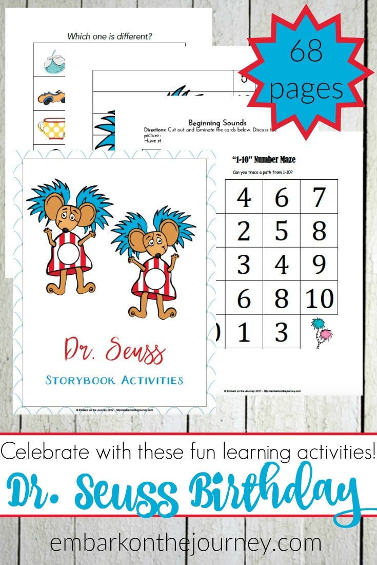 FREE Dr. Seuss Learning Pack for PreK-2 (68 Pages!)